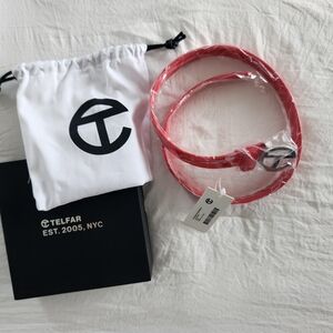 NWT Teflar Red Belt with Silver Buckle